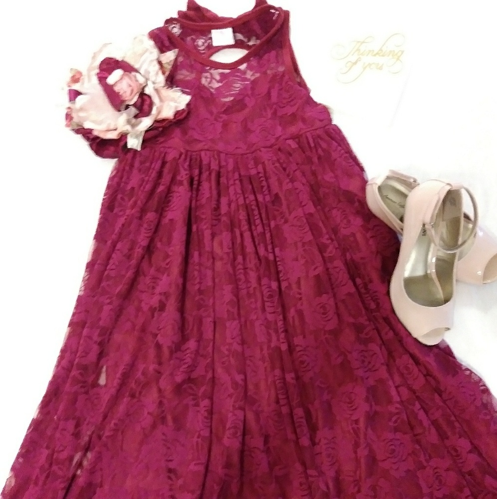 🛑Sold!! Gorgeous ankle length lace dress